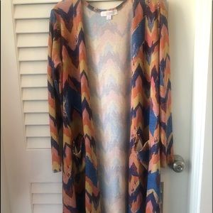 Lularoe Duster Length Cardigan - Gently Worn.